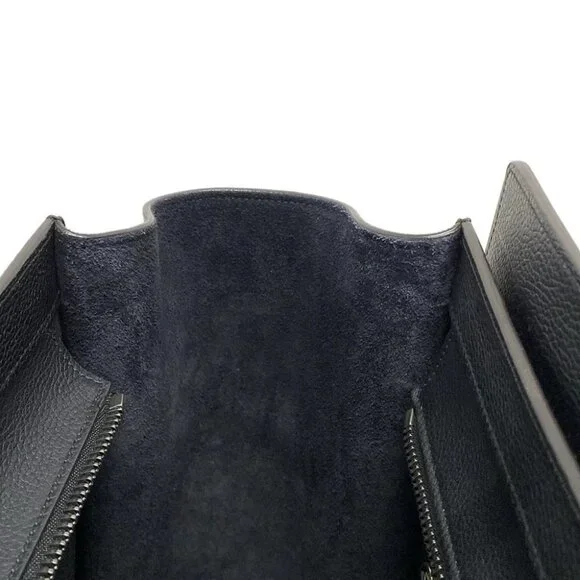 CELINE Luggage Mini Shopper Black Drummed Calf - Handbag - Picture 12 of 15